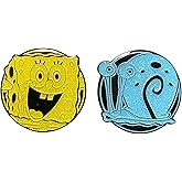 SpongeBob Squarepants x Zen Monkey Studios - SpongeBob and Gary Collectible Enamel Glitter Pinset