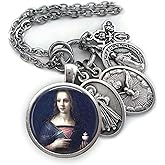 St. Mary Magdalene Keychain, Necklace or Clip, Patron Saint Jewelry, Confirmation Gift