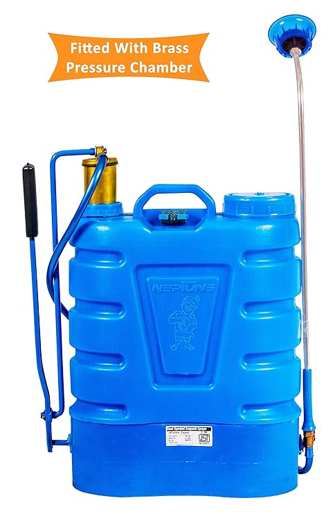 NEPTUNE SIMPLIFY FARMING Knapsack Hand Operated Garden Sprayer Hariyali-08, 16L