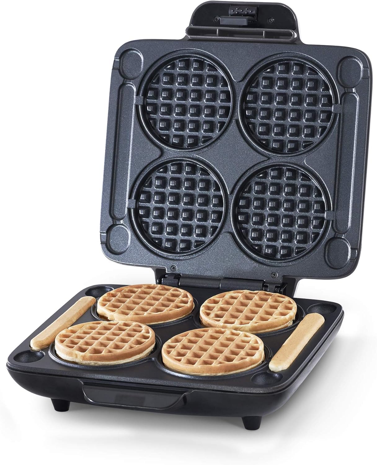 Dash DMMW400GBGT04 Multi Mini Four Waffle Maker: Perfect for Families and Individuals, 4 Inch Dual Non-stick Sides with Quick Release & Easy to Clean, Graphite: Kitchen & Dining