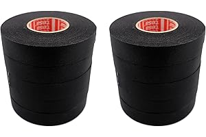 KAINSC PRODUCTS KAWAGUCH INDUSTRIAL SCIENTIFIC Tesa 51036 19mm*25m Flag-Resistant PET Cloth Automotive Harnesses Tape for Automotive Engine, Protect Against High Temperature, Abrasion, Chemical & Fluid, 10 Rolls