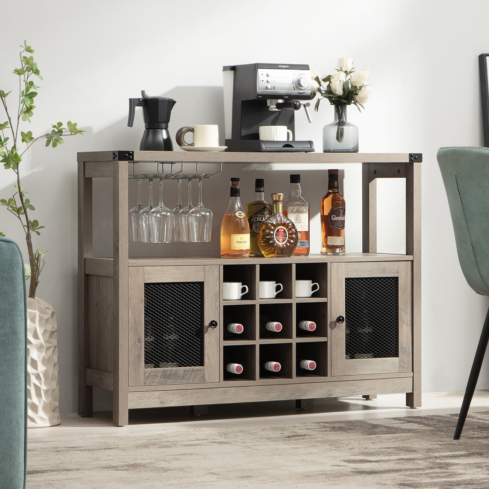 Mua SICOTAS Coffee Bar with Storage Farmhouse Sideboard