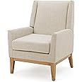 Christopher Knight Home Aurla Fabric Accent Chair, Beige 27.5D x 28.5W x 36.5H in