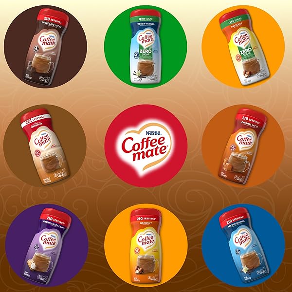 COFFEE MATE 30622 THE ORIGINAL FAT FREE 16 OZ. COFFEE CREAMER (PACK OF 2); STIR IN THE RICH, INDULGENT TASTE ANYTIME FOR A CLASSIC CUP THAT’S NON-DAIRY, LACTOSE-FREE, CHOLESTEROL-FREE & GLUTEN-FREE