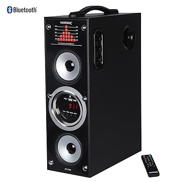 Vemax Rock Bluetooth Tower Speaker System With 6 50 Inch Woofer