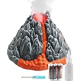 DINOBROS Volcano Toy for Kids 3-5, Mist-spouting Volcano Model with Dinosaur Sounds, Simulated Volcano Gifts for Boys and Girls