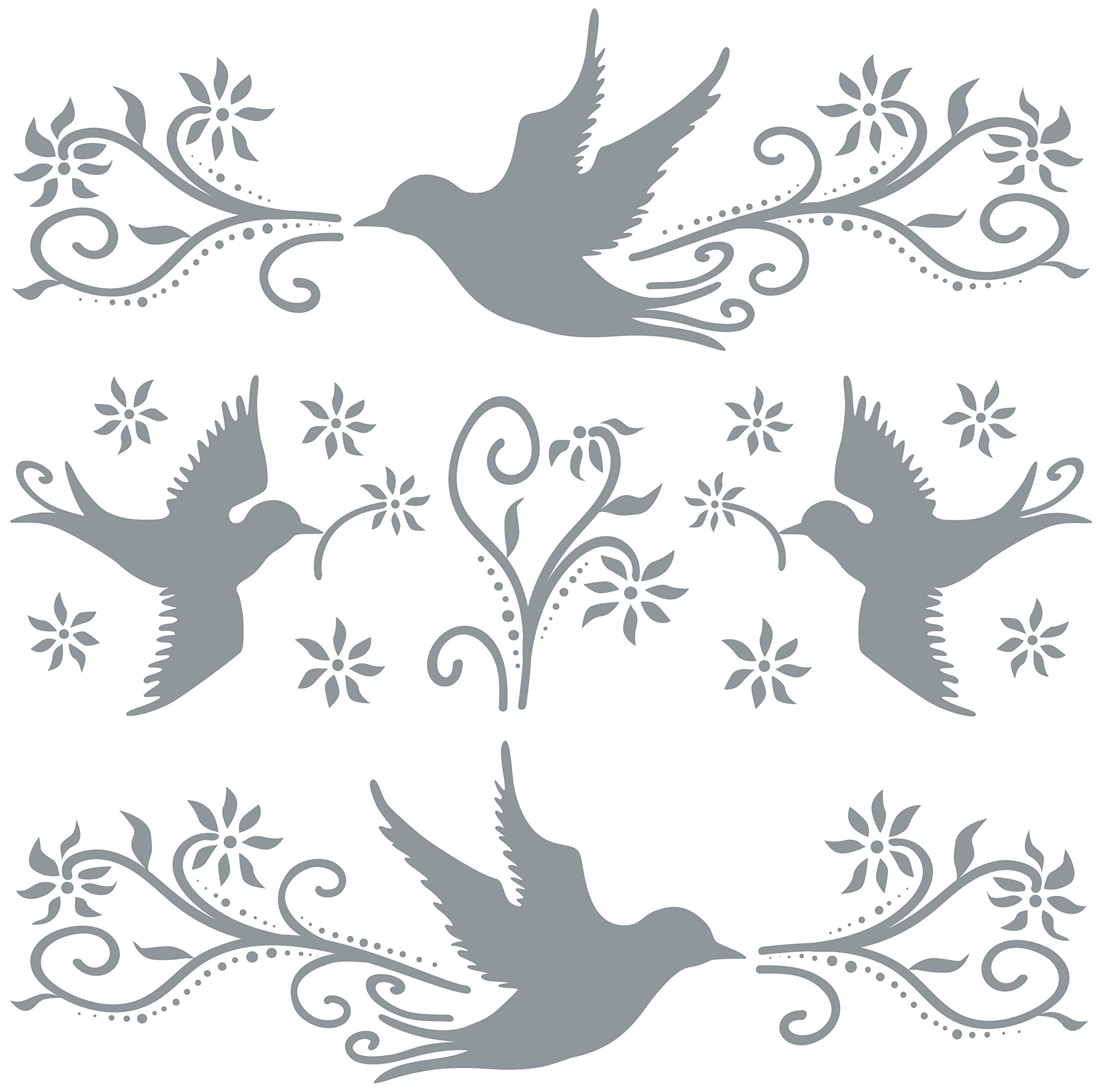 Avery Functional Form 59387 Z-Design, Warning Birds, 13 Sticker
