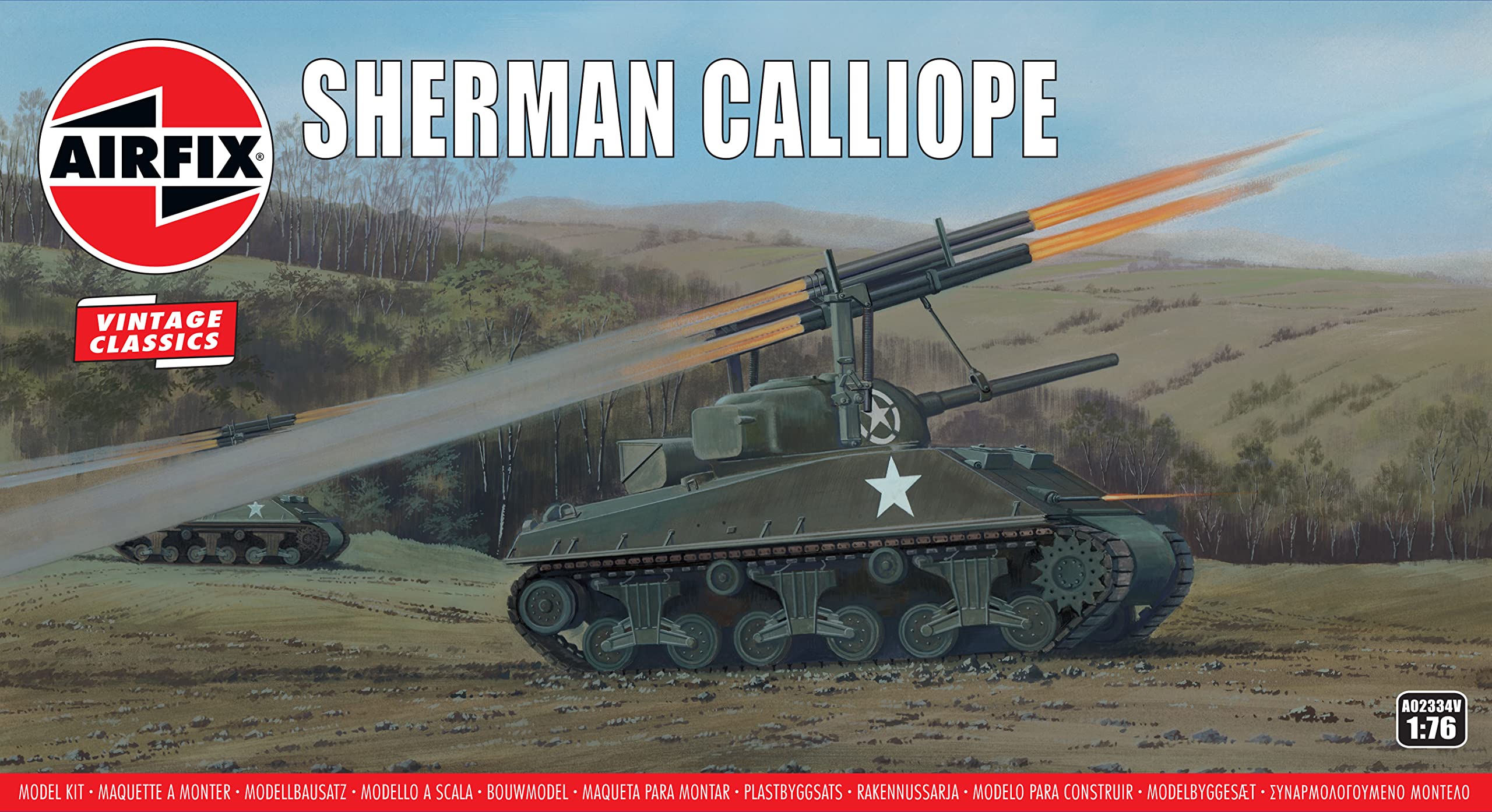 Airfix A02334V Sherman Calliope Military Vehicles, 1: 76 Scale