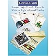 Lazertran Iron-on Inkjet Transfer/Lt Textile
