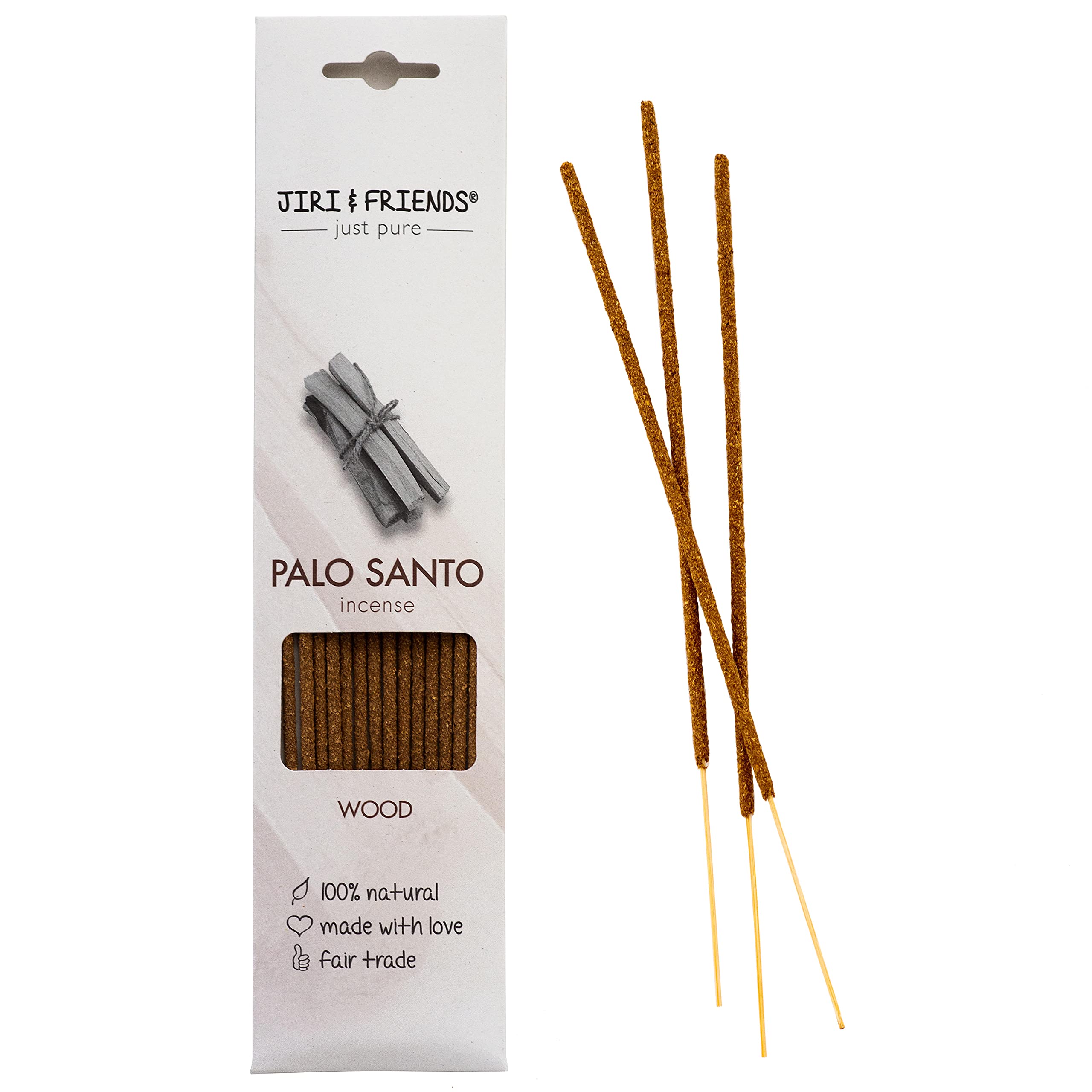 Natural incense Palo Santo Holy Wood Jiri & Friends Fair trade 100% natural 15 sticks.