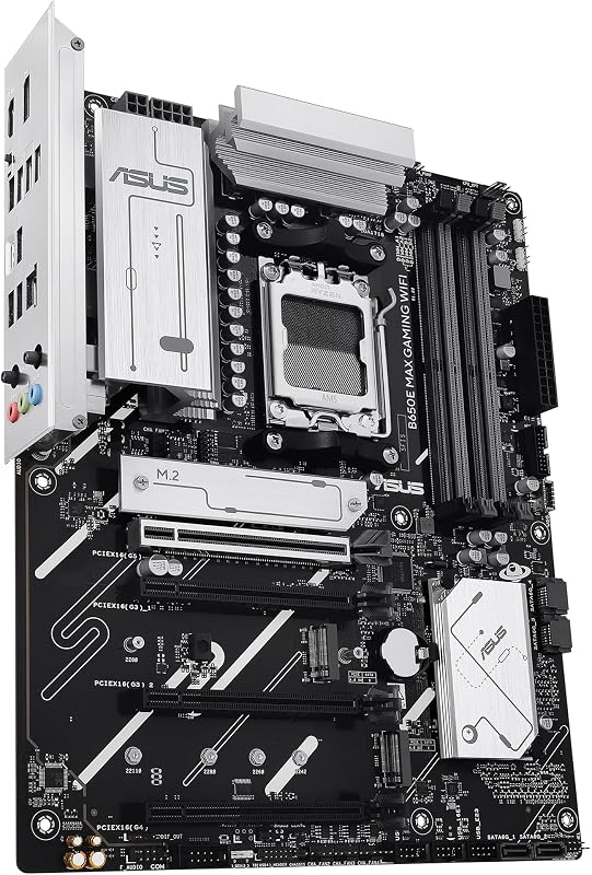 B650E MAX Gaming WiFi - Motherboard AMD B650 ATX, DDR5, PCIe 5.0, três ranhuras M.2, Wi-Fi 6E, Realtek 2.5Gb Ethernet, DisplayPort, HDMI, USB 10 Gbps Tipo-A e Tipo-C, BIOS Flashback, Aura Sync
