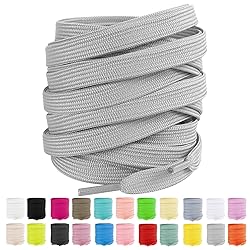 LUOFMISS 2 Pairs Flat Shoe Laces 5/16" Athletic