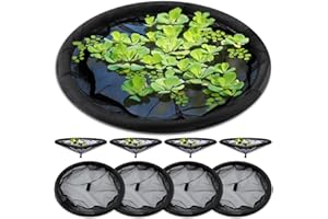 Yoojahow 1 Pack Diameter Fish Barrier Floating Island Plant Protector Black Floating Flora Island Round for Your Home Pond Protects Your Floating Plants from Pond Fish
