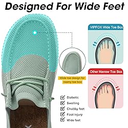 VIPFOX Wide Toe Box Shoes for Men Extra Wide Width