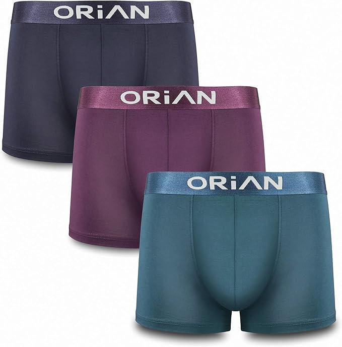 Mens Bamboo Underwear Briefs Comfort Low Rise Boxers 3 Pack