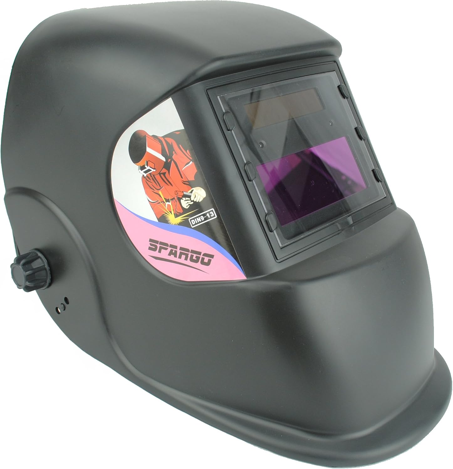Spargos True Colour Auto Darkening Welding Cutting True Color Helmet ...