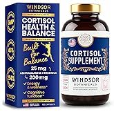15-IN-1 Cortisol Supplements for Women & Men - Cortisol Reducer, Manager with Ashwagandha, Acerola, L-Tyrosine, Vitamin C, B6 - Mood, Stress Relief, Restful Sleep Support - 60 Capsules, 60-Day Supply