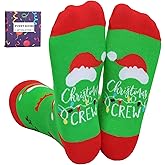 YEXIPO Funny Christmas Socks For Men Women Crew Socks Unisex Novelty Christmas Gifts