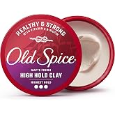 Old Spice Mens Hair Clay, Healthy &amp; Strong with Vitamin E &amp; Biotin, Mens Hair Styling Clay, High Hold, Matte Finish, 2.22 oz