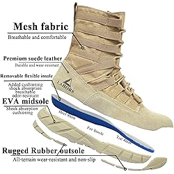LAHORS Lightweight Military Tactical Combat Boots