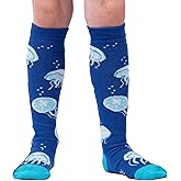 Sock It To Me Girls Glow In The Dark Jellyfish Knee High Socks