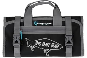 Evolution Fishing Big Bait Bag - 14 in., Roll-Up Lure Bag, Durable, Portable Storage for Large Baits & Gear