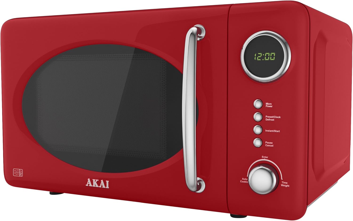 Akai A24006R 700w Digital Microwave Oven Red