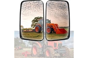 3F260-53342 2Pcs Tractor Rear View Mirror, Compatible for Kubota Tractor Models B3000HSDCC B3030HSDC B3150HDCC L4240HSTC L424