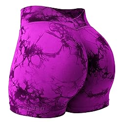 YEOREO Workout Scrunch Shorts Women V Back Gym Butt