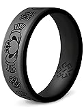 Knot Theory Claddagh Silicone Ring for Men and