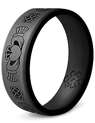 Knot Theory Claddagh Silicone Ring for Men and