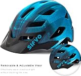 SIFVO Kids Bike Helmet Adjustable 50-57cm with Visor CE+CPSC view 2