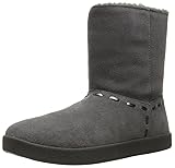 Sanuk Women's Toasty Tails Short Boot, Charcoal, 6
