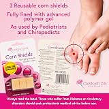 Carnation Footcare Corn Shields Pack of 3 Slim Elasticated Mineral Oil view 3