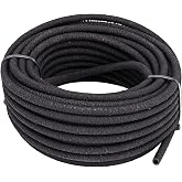Raindrip 015005T 1/4-Inch by 50-Foot Soaker Hose Tubing for Drip Irrigation, Use in Vegetable Garden, Planters, and Borders, 50-Foot, Black