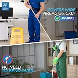TDBS Blue Aluminium Mop Broom Handle Replacement 120cm Screw End Universal Fit view 2