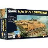 Bolt Action Sd.Kfz 251/7 Ausf D Half-Track Pionierwagen 1:56 WWII Military Wargaming Plastic Model Kit 402012040