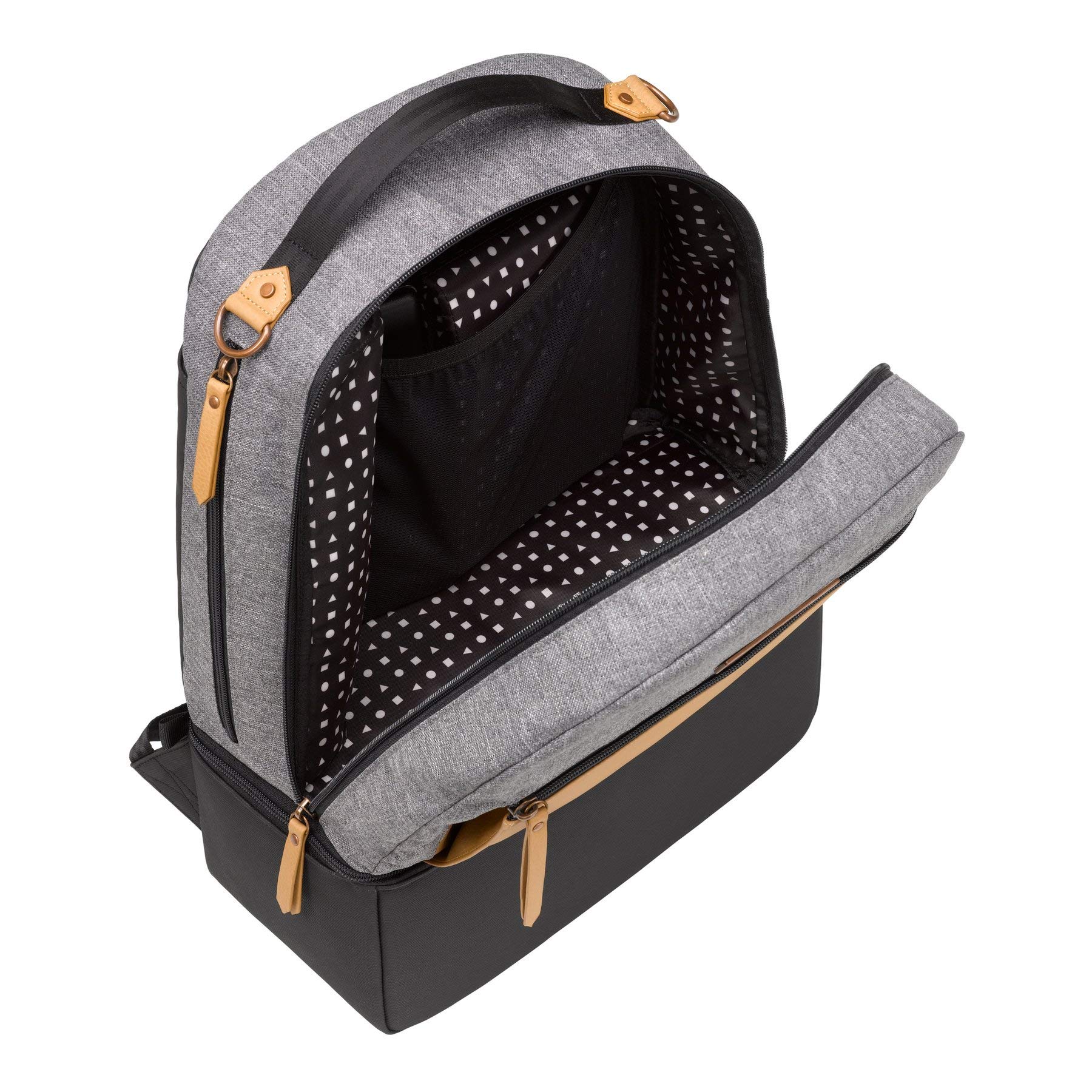 Axis Backpack | Baby Bag | Diaper Bag Backpack | Baby Bottle Bag for Parents | Stylish Baby Bag Organizer| Sophisticated and Spacious Backpack for On The Go Moms | Camel/Graphite