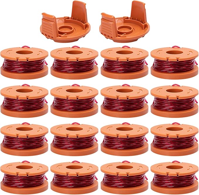 ZONOWN 16 Pack Replacement Trimmer Spool Line for Worx