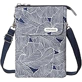 WITERY Small Canvas Crossbody Bags for Women Crossbody Purse Cute Cloth Purse Phone Pouch Wallet Shoulder Bags for Teen Girls
