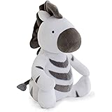 Amazing Baby Plush Toy, Little Zebra, 7", Soft Black