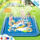 Peradix Splash Pad,Sprinkler Play Matte,170cm Sommer Garten Wasserspielzeug Kind