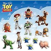 Disney Toy Story Decals - Set of 12 Woody Buzz Lightyear Jessie Bullseye Alien Vinyl Stickers for Car Laptop Computer Kids Water Bottle Outdoor Waterproof