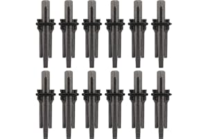 KEILEOHO 12 PCS Plug Wedge and Feather Shims, 5/8 Inch Rock Splitting Wedges Stone Splitter Hand Tools for Concrete, Rock, St