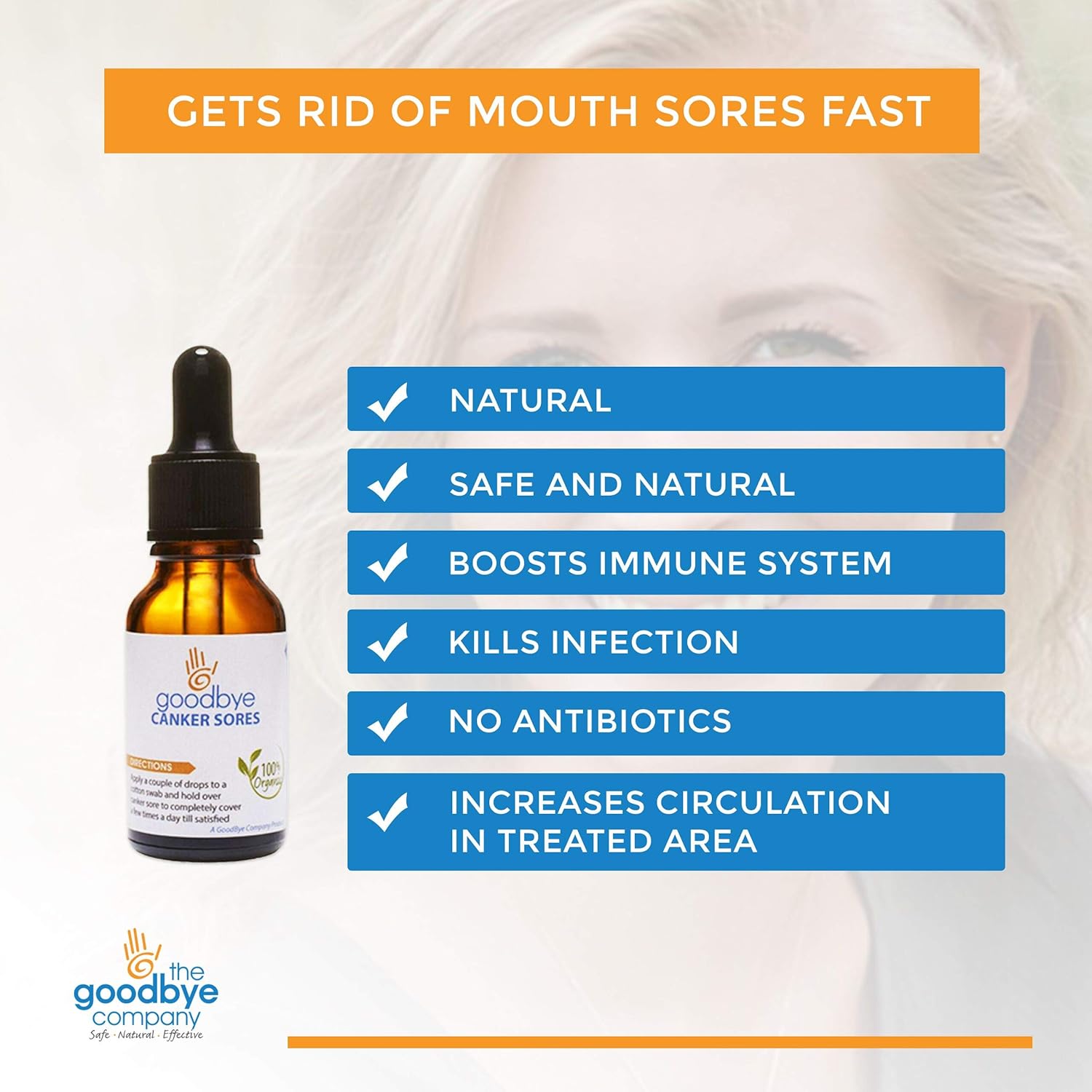 Goodbye Canker Sores - Mouth Ulcer Treatment | Essential Oil Serum for Canker Sore Relief | Apply Directly to Heal Blisters in The Mouth: Health & Personal Care