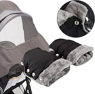 Infreecs Handwärmer Kinderwagen Handschuhe Handmuff für Kinderwagen Buggy Fahrradanhänger Kinderwagen Muff, Muff mit Fleece Innenseite, Wasser- und windabweisend