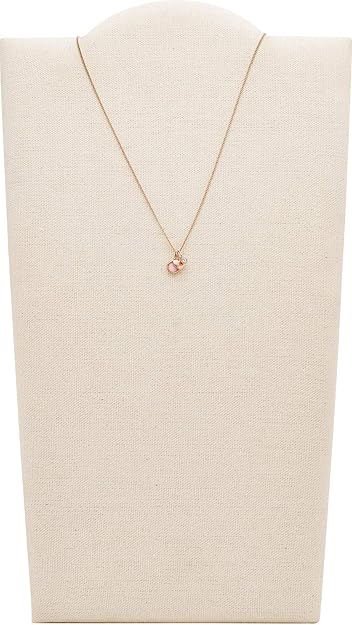 Fossil Damen-Ketten mit Anhänger & Anhänger Edelstahl Quarz JF03046791