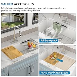 33 Granite Composite Kitchen Sink - Fulorni 33x19