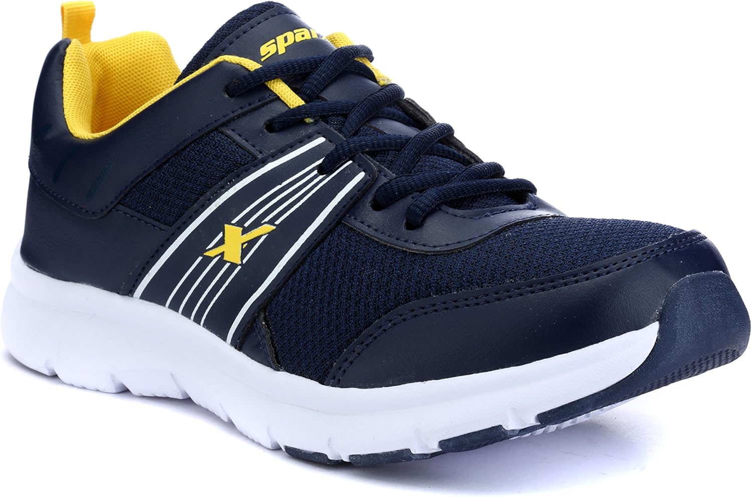 Buy Sparx Men Sx9026g Navy Blue and Yellow Boat Shoes