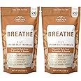 Village Naturals Breathe Foaming Body Soak, Epsom Salt, Essential Oils, Soothing Bubbles, Sea Salt 36 oz, Pack of 2